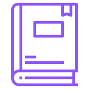 Purple Icon of book