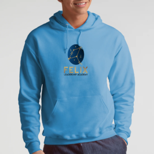 Felix Leadership Academy Logo Blue Hoodie