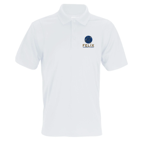 Felix Leadership Academy Embroidered Logo Sport-Tek Men Micropique Polo- White