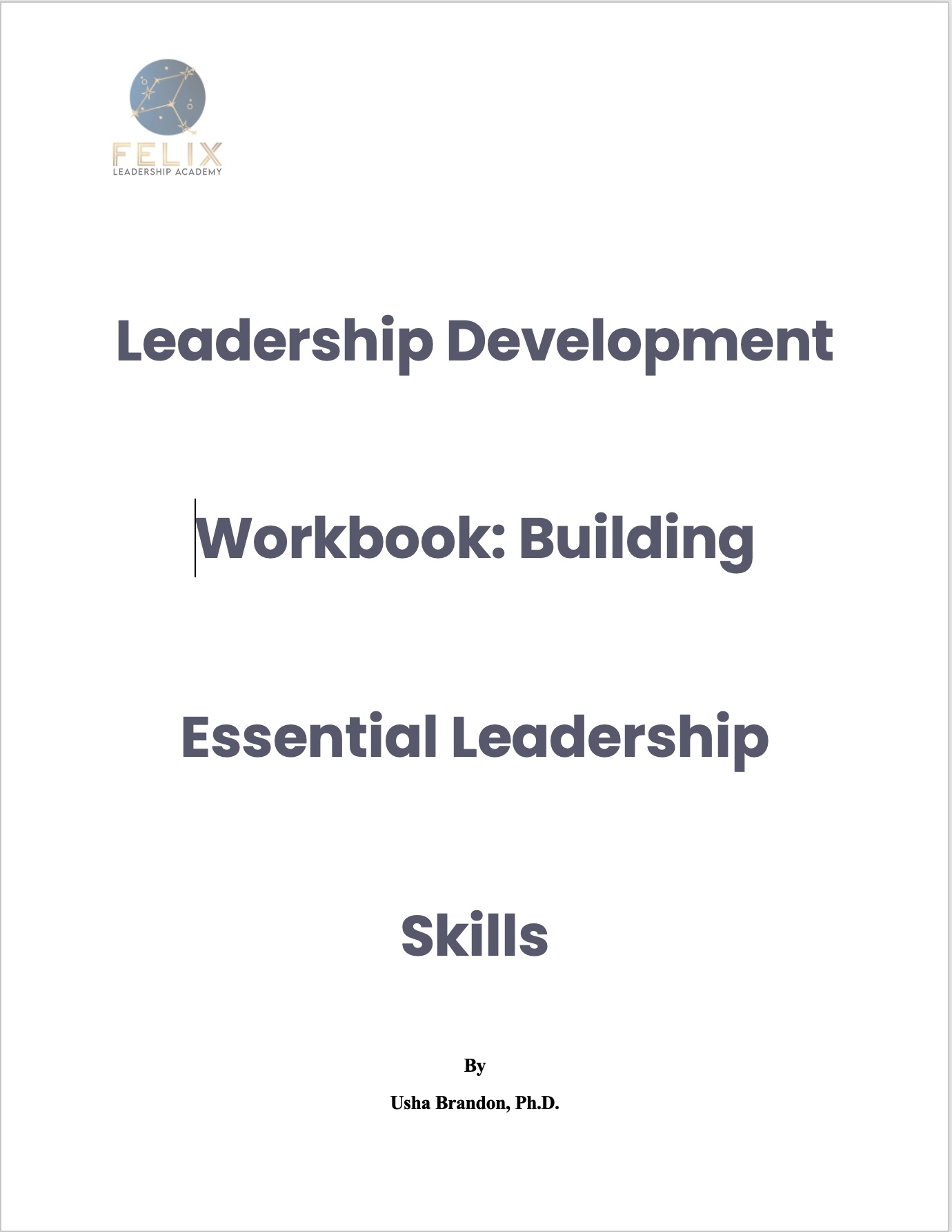 Leadership Development Workbook: Building Essential Leadership Skills (Digital Version)